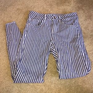 Zara striped jeans